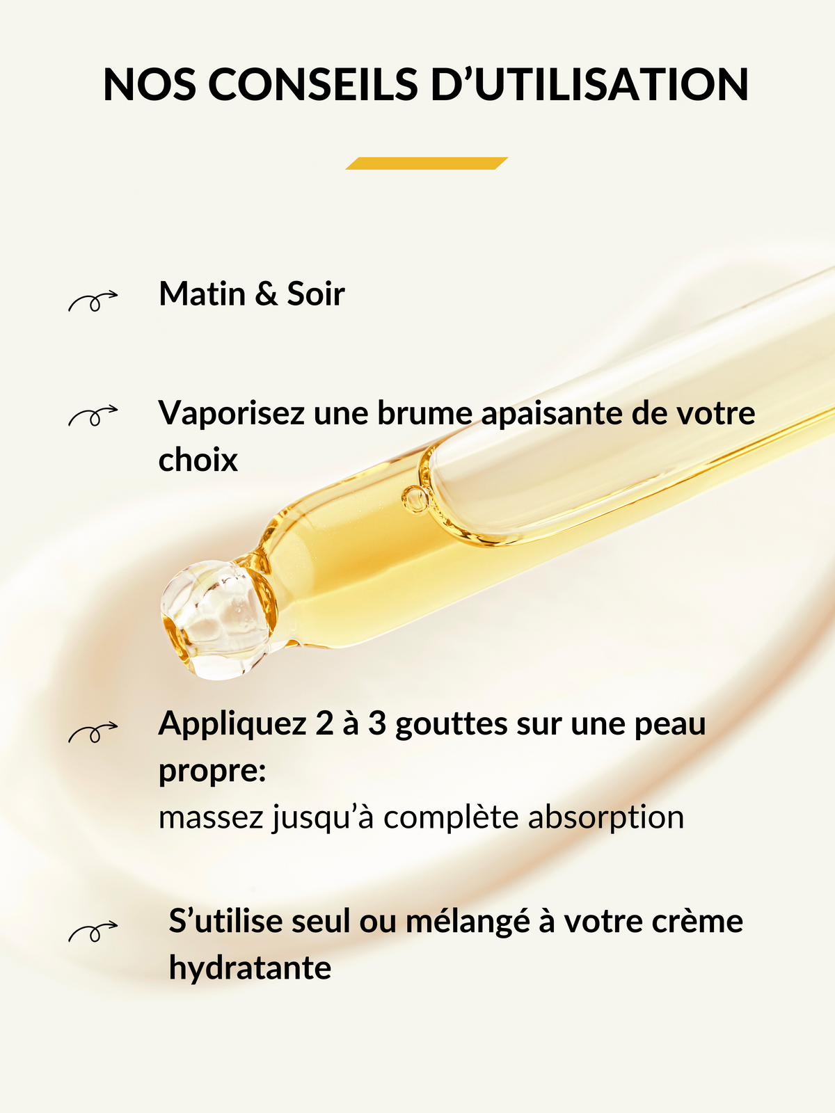 conseils d'application du sérum Iris pour les peaux mixtes - odenium