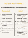 la provitamine A a beaucoup de similarité avec le  rétinol