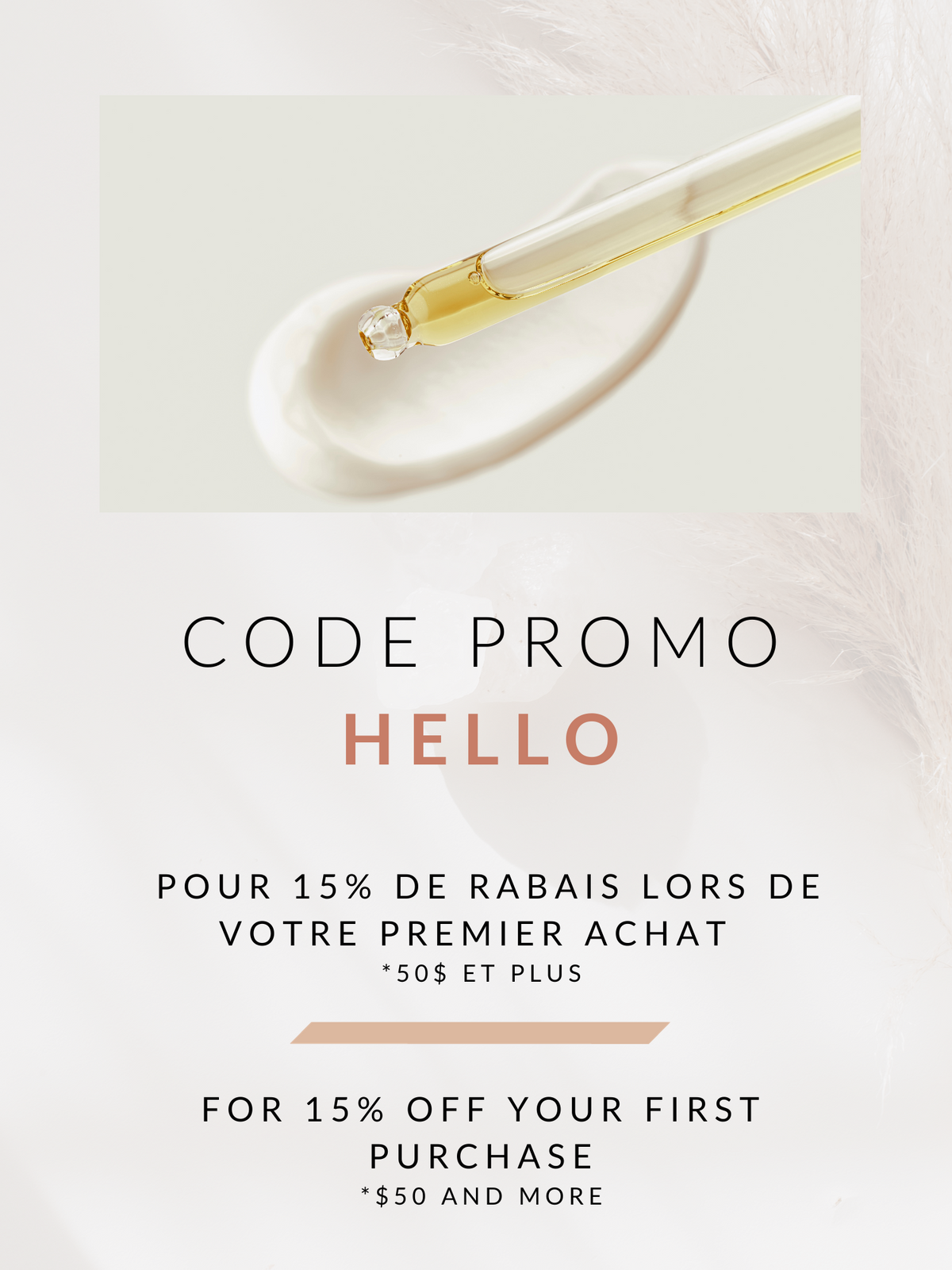 code promotionnel HELLO pour 1ere commande